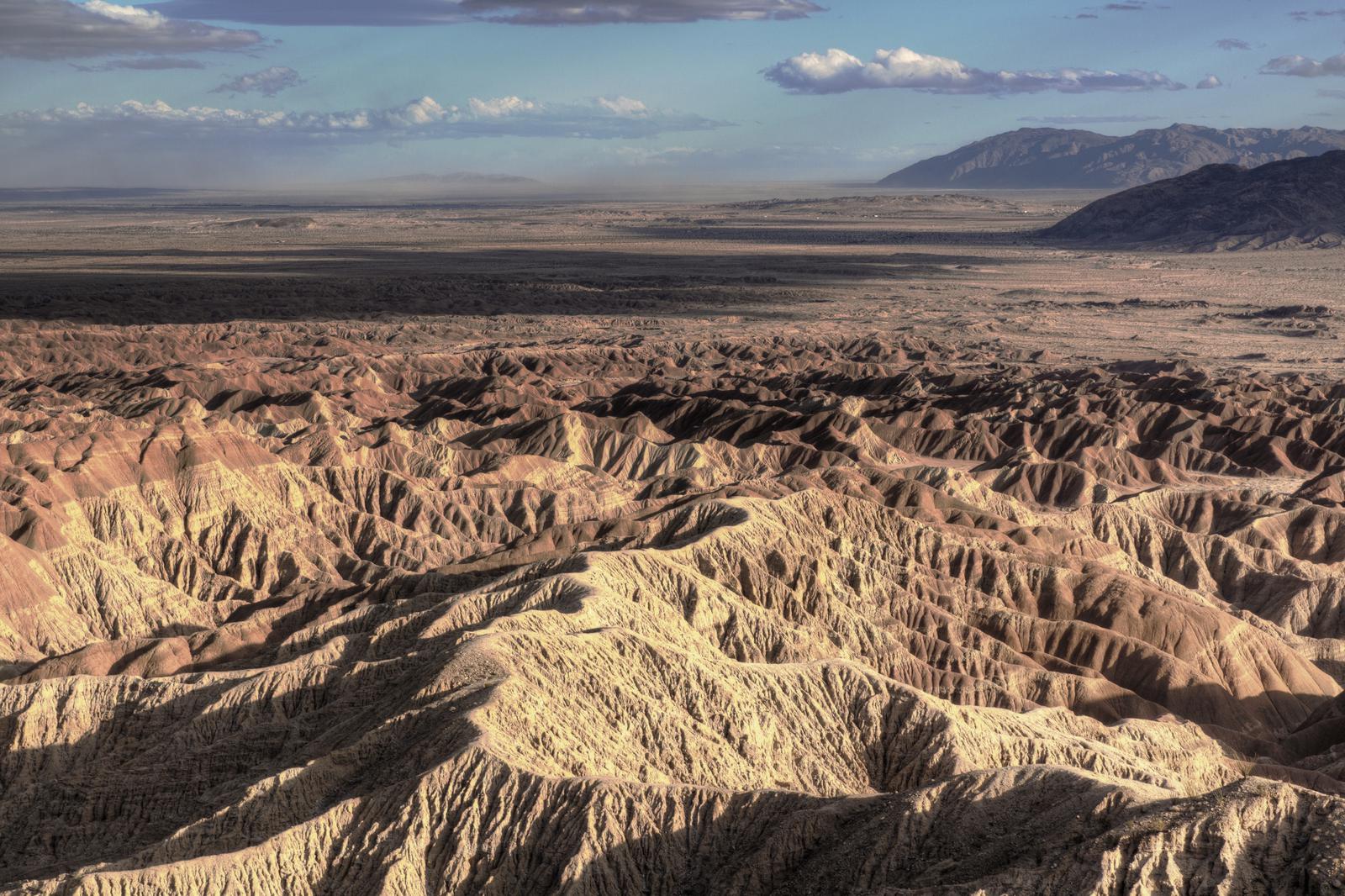 Looking south over Anza-Borrego