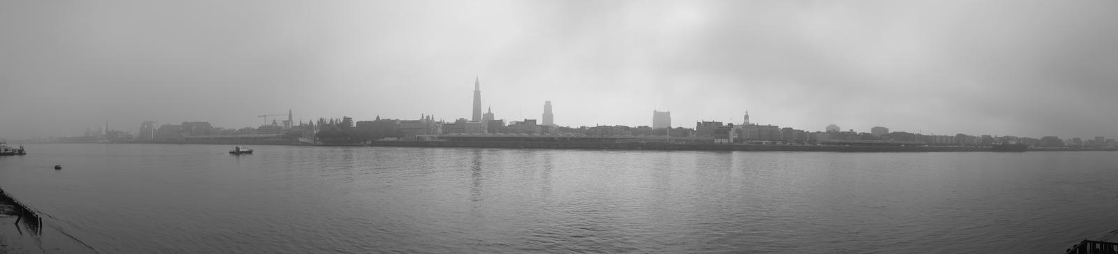 Antwerp in the Fog