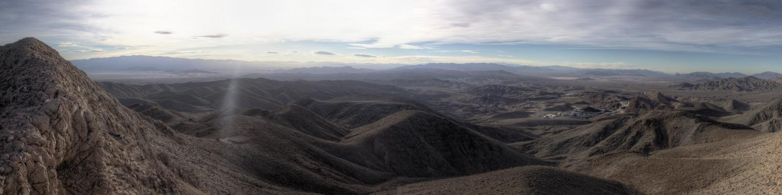 View eastward from the crest of the Nopah Range